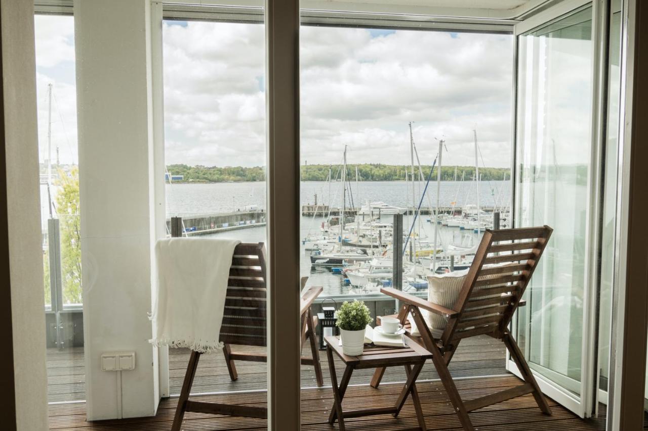 Fewo1846 - Baltic Lodge - Komfortable Maisonettewohnung Mit 3 Schlafzimmern, Balkon Und Blick Auf Die Marina Sonwik Flensburg Exterior foto